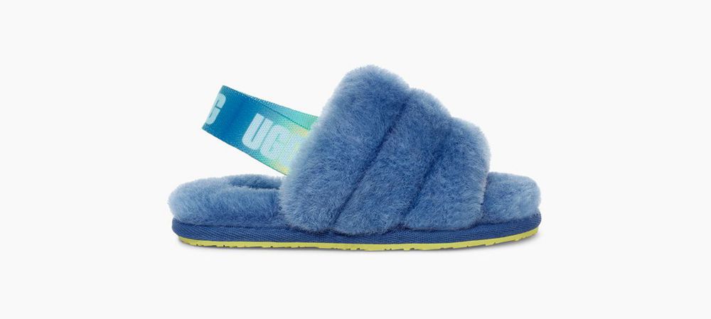 Ugg Slippers Canada - Ugg Kids' Fluff Yeah Toddler Blue